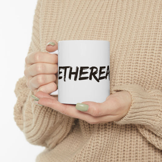 etherealplot ceramic mug white minimalist 11oz — EtherealPlot