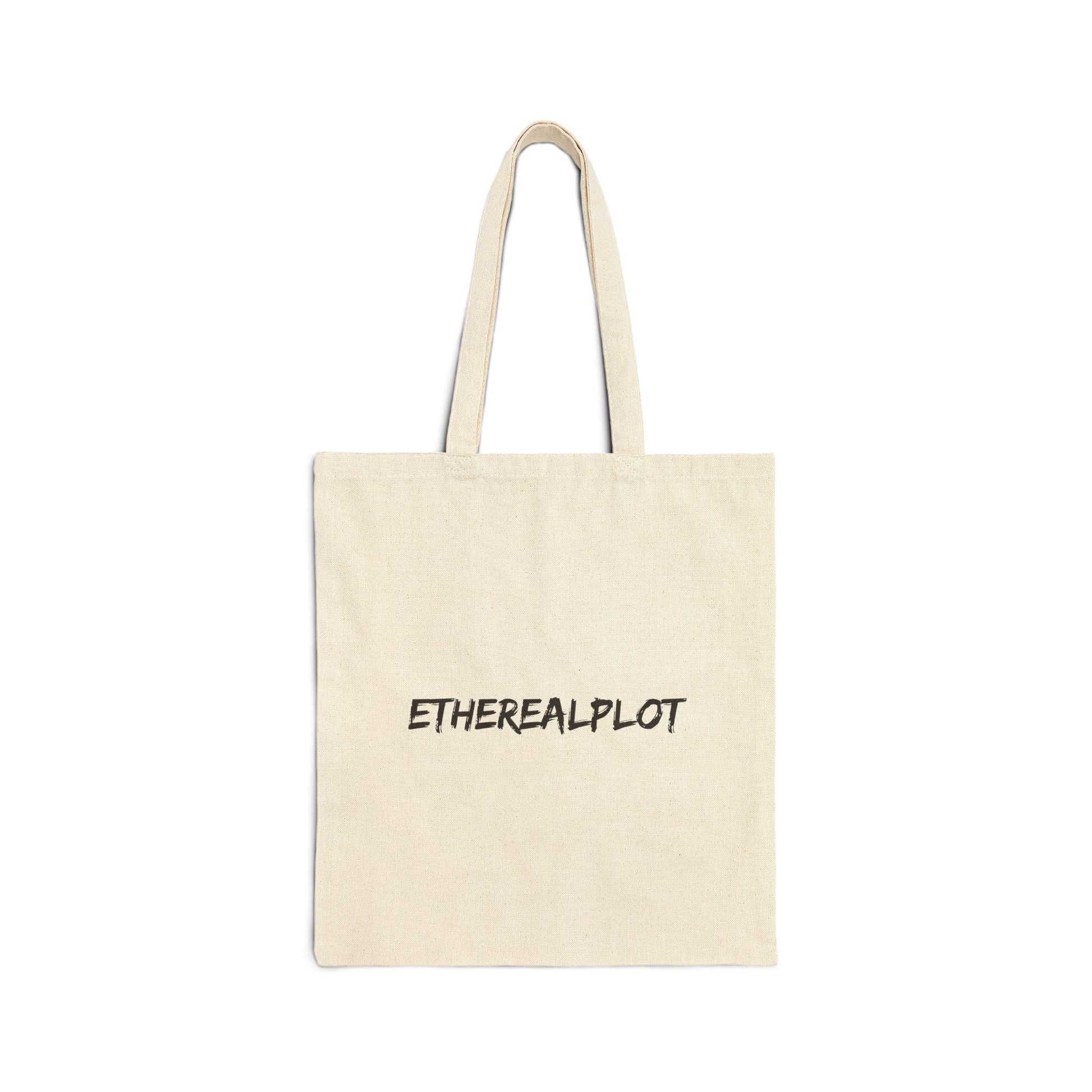 Etherealplot Cotton Canvas Tote Bag - Natural - EtherealPlot Official Store