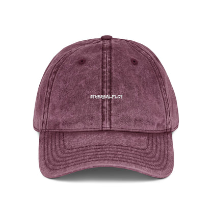 vintage washed embroidered cap - EtherealPlot