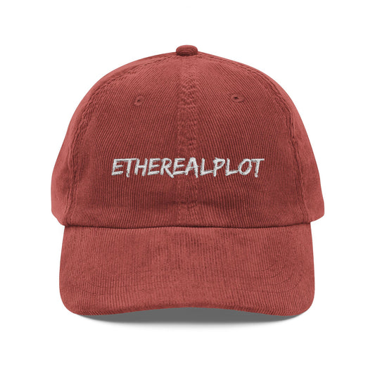 Vintage Corduroy Cap (Embroidery) - EtherealPlot Official Store