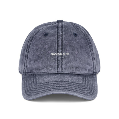 vintage washed embroidered cap - EtherealPlot