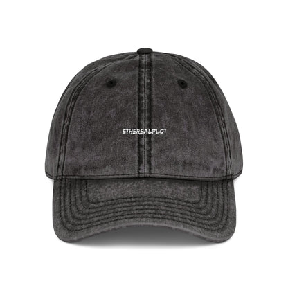 vintage washed embroidered cap - EtherealPlot