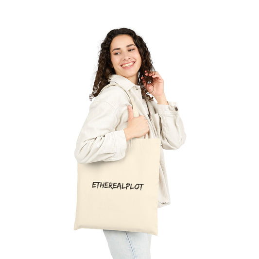 Etherealplot Cotton Canvas Tote Bag - Natural - EtherealPlot Official Store