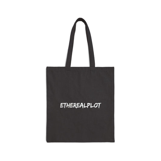 Etherealplot Cotton Canvas Tote Bag - Black - EtherealPlot Official Store