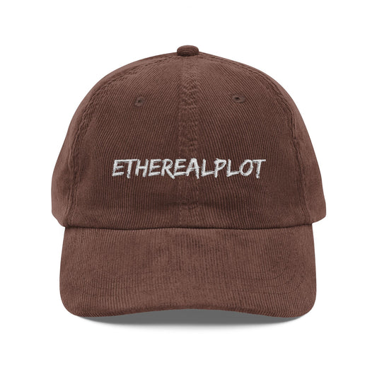 Vintage Corduroy Cap (Embroidery) - EtherealPlot Official Store