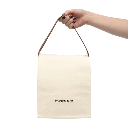 canvas lunch bag with strap - EtherealPlot