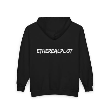 full-zip hoodie in black - EtherealPlot